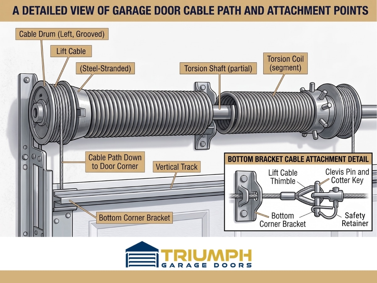 Garage door cables replacement Calgary technician service